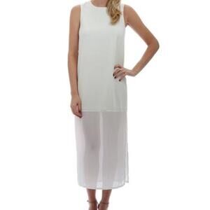 5/$30 Anthropologie Addison Sheer Hem Side Slit Dress